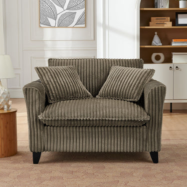 Comfortable single-person sofa chair with a backrest
